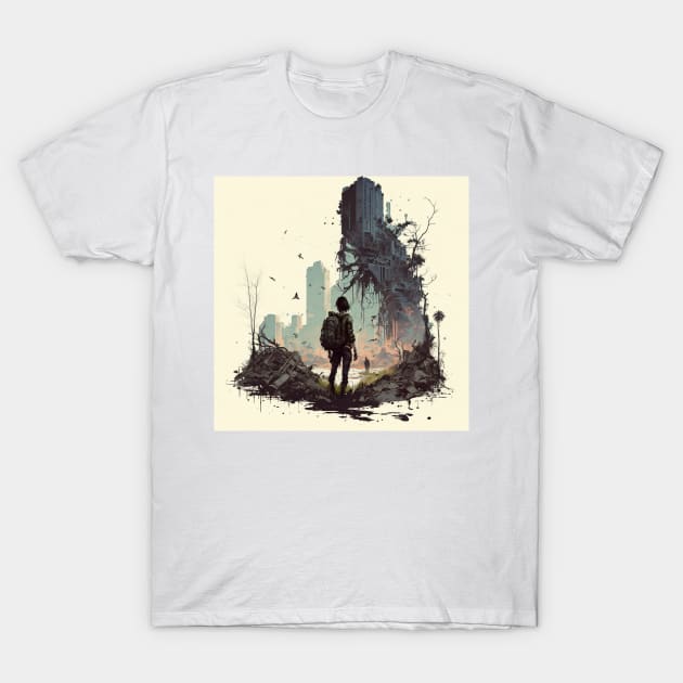 The Last of Us inspired design T-Shirt by Buff Geeks Art